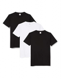FM London 3-Pack Short Sleeve Premium Weight Camiseta, Multicolor (Black and White), XXL para Hombre