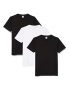 FM London 3-Pack Short Sleeve Premium Weight Camiseta, Multicolor (Black and White), XXL para Hombre