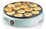 Bestron Poffertjes – Máquina para hacer tortitas (antiadherente, 800 W), diseño retro