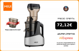 MIUI Exprimidor lento de tornillo de 7 pasos Extractor de presión en frío Tecnología patentada sin filtro Fácil de limpiar Exprimidor de gran calibre PRO Unidad principal Disponible en una variedad de colores|Exprimidores|