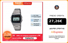 Reloj CASIO RETRO UNISEX Casio A158WA 1Q plateado Casio Men’s A158WA 1 Stainless Steel Digital Watch|Relojes digitales|