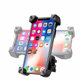 Soporte Movil Bicicleta Desmontable, 360° Rotación Soporte Movil Moto, Acero Inoxidable Anti Vibración Soporte Movil Bicicleta Compatible con iPhone 12 SE, Samsung S20 Ultra y Otro 4 – 7.2″ Móvil