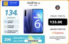 realme 6, Versión global, 4GB 128GB, Teléfono inteligente, Pantalla de 6.5» 90Hz, 64MP Quad Cámaras, Helio G90T Teléfono, 4300mAh 30W Carga rápida NFC, código: 05ESOW20(€150 20)05ESOW14(€100 14)|Teléfonos móviles|