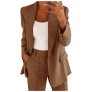 Trajes de Chaqueta Mujer y Blazers para Mujer; Manga Larga Slim Fit Talla Grande Blazer 5XL Solapa con Bolsillo Blazers Otoño Business Trajes Chaqueta Invierno Fiesta Boda Trajes de Chaqueta