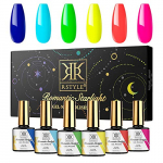 RSTYLE Esmaltes Permanentes para Uñasen Gel UV LED, 6 Colores 10ml Kit de Esmaltes de Uñas Gel Soak Off para Manicura
