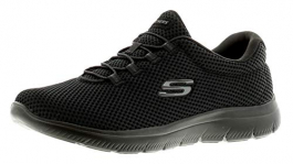 Skechers Summits – Zapatillas Deportivas, Mujer, Negro, 40 EU