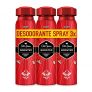 Old Spice Booster Antitranspirante En Spray Para Hombres 3 x 150 ml (Total 450 ml)