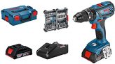 Bosch Professional 18V System Taladro percutor a batería GSB 18V-28 (torsión máxima: 63 Nm, incl. 35 pcs. Juego de accesorios de impacto, 2x 2.0 Ah batería, en L-BOXX 136) – Amazon Exclusive Set