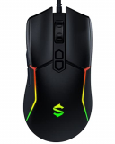 Black Shark Ratón Gaming con Cable, Óptico ergonómico Gaming Mouse-Ajustable 10,000 dpi – 7 Botones- 5 Modos de retroiluminación Chroma RGB Ratón para Juegos- Ratón para Portátil PC Windows Mac