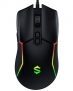 Black Shark Ratón Gaming con Cable, Óptico ergonómico Gaming Mouse-Ajustable 10,000 dpi – 7 Botones- 5 Modos de retroiluminación Chroma RGB Ratón para Juegos- Ratón para Portátil PC Windows Mac