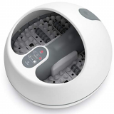 Baño de vapor para pies, RENPHO masajeador de pies sauna de pies con calentamiento rápido, sin verter agua, y 4 rodillos de masaje de pedicura, más efectivo y seguro que el baño de pies tradicional