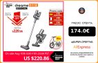 【Promo Code：08ESOW15】Dreame aspiradora inalámbrica V11 SE, aspiradora de mano, limpieza inteligente, succión potente de 25000Pa, colector de polvo con pantalla LED, limpiador de alfombras|Aspiradoras|