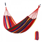 Signstek – Hamaca de lona portátil con bolsa de transporte para patio, jardín, ideal para camping, playa y viajes