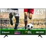 Hisense Uhd TV 2020 43A7100F – Smart TV Resolución 4K, Precision Colour, Escalado Uhd con Ia, Ultra Dimming, Audio Dts Studio Sound, Vidaa U 4.0, Compatible Alexa, Negro