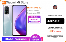 €40 código promociona:DESMADRE40 lVersión Global Xiaomi Mi 10T Pro 8GB RAM/128/256GB ROM Smartphone Snapdragon 865 Octa Core 144Hz 108MP Cámara 6,67 «DotDisplay|Teléfonos móviles|