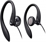 Philips SHS3300BK/10 Auriculares intrauditivos con cable (Bass Beat, Clips flexibles, Cable de 1,2 m), Color negro
