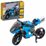 LEGO 31114 Creator 3en1 Supermoto, Moto Clásica o Voladora, Juguete de Construcción para Niños 8 Años, Idea de Regalo Creativa