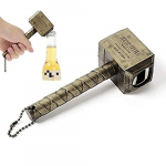 Abridor Juguete de Martillo Bar Metal de Botellas Cerveza Abrelatas El Diseño del Imán se Puede Unir a Objetos Metálicos para (oro)