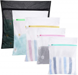 Bolsa de lavandería de malla resistente y reutilizable, bolsa organizadora de viaje para ropa, pantalones vaqueros