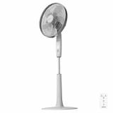 Cecotec Ventilador de Pie con Mando a Distancia y Temporizador EnergySilence 1010 ExtremeConnected. 60 W, 10 aspas, 6 Velocidades, Motor de Cobre, Altura ajustable 115-135 cm, Blanco
