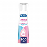 Durex Íntima Protect Gel Limpiador Higiene Íntima Refrescante 2In1, Fórmula Pro-Ph, Hipoalergénico y Libre de Colorantes Artificiales, Multicolor, 200 Ml