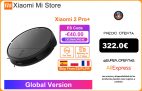 Xiaomi Robot aspirador Mi 2 Pro, versión Global, succión de 3000Pa, fregado, 3D, VSLAM, evita obstáculos, 5200mAh|Control remoto inteligente|