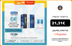 Oral B Vitality D100 CrossAction, Cepillos de dientes Eléctricos Recargables Blanco/Negro, limpieza 2D, cabezal oscila y rota|Cepillos de dientes eléctricos|