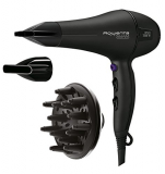 Rowenta Signature Pro CV7840 – Secador de pelo profesional, motor Profesional AC de 2200W, función Iónica, 2 Velocidades y 3 Ajustes de temperatura con boquillas concentradoras y difusor