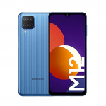 Samsung Smartphone Galaxy M12 con Pantalla Infinity-V TFT LCD de 6,5 Pulgadas, 4 GB de RAM y 64 GB de Memoria Interna Ampliable, Batería de 5000 mAh y Carga rápida Azul (ES Versión)
