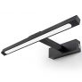 TYhogar LED Temperatura de Color Regulable Aplique De Pared de Espejo, 40CM 8W Lámpara de Pared Negro Cepillado Luces de Lectura Con Portalámparas Giratorio Luz De Pared De Imagen y Exhibición