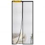 Mosquitera Puerta Magnetica, Hommie 90x210cm Cortina Mosquitera Cierre Magnético Automáticamente, Mosquitera Magnética Anti-Viento/Antimosquitos/Anti-Rasgaduras, para Puerta de Sala/Balcón/Patio,Negro