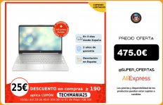 HP Ordenador Portátil 15s eq2042ns (3Y6C9EA) AMD Ryzen™ 5 5500U, 12GB RAM, 512GB SSD, 15,6″ FHD, FreeDOS, Teclado QWERTY con Ñ|Ordenadores portátiles|