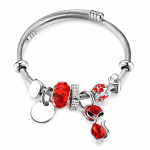 MILACOLATO Charm Bracelet Sparkly Crystal Beads Fox Rabbit Handmade Adjustable Charm Brazaletes para Mujeres Girls Jewelry Gifts