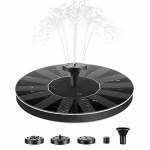 E-More Solar Fuente Bomba 1.4W Fuente Solar Jardín Solar Panel Flotador Fuente, Bomba Estanque Solar con 4 boquillas Ideal para Pequeño Estanque, Piscina Estanque, Fish Tank, Decoración del Jardín