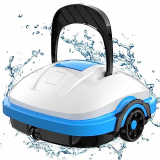 WYBOT Robot de Piscina Inalámbrico Automática 50 mins Succión Potente, Motor Dual, Filtro Fino de 180 μm Aspirador Piscinas para Piscinas sobre/en el Suelo de hasta 50 m²