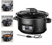 Russell Hobbs Sous Vide – Olla de cocción lenta (al vacío, recipiente cerámica, 6 raciones, digital, ref. 25630-56) Negro