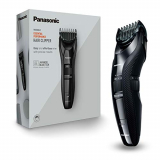 Panasonic ER-GC53-K503 – Cortapelos con peine-guía (recargable, acero inoxidable, lavable, batería larga duración, 19 longitudes de corte)