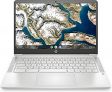 HP Chromebook 14a-na1012ns – Ordenador portátil de 14″ Full HD (Intel Celeron N4500, 8GB RAM, 128GB eMMC, Intel UHD Graphics, Chrome OS) Plata – Teclado QWERTY Español