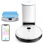 yeedi Vac Station Robot Aspirador y Fregasuelos con Estación Autovaciado, 3000pa de Succión, Detección de Alfombra, Navegación Visual Inteligente, 200 Min de Autonomía, WiFi/ Alexa/ App, para Mascotas