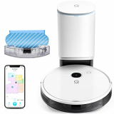 yeedi Vac Station Robot Aspirador y Fregasuelos con Estación Autovaciado, 3000pa de Succión, Detección de Alfombra, Navegación Visual Inteligente, 200 Min de Autonomía, WiFi/ Alexa/ App, para Mascotas