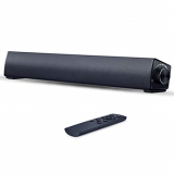 Barra de Sonido con Bluetooth, Maxjaa barra de sonido, barra de sonido estéreo de cine en casa con control remoto para PC, TV, computadoras, tableta, Bluetooth / AUX-in / TF / USB-DAC / TWS (negro)