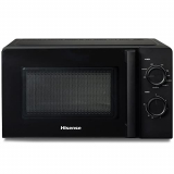 Hisense H20MOBS1HG – Microondas con Grill, Capacidad de 20 L, 700 W de Potencia,900 W Grill, 5 Niveles, Temporizador 30 Min, Modo Descongelar, Tirador, Acabado Negro