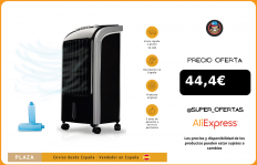 NEWTECK Ventilador de Pie Wind Pure: Enfría, Ventila y Humidifica. Climatizador Evaporativo Portátil 3 vel, Oscilación 120º|fanáticos|