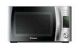 Candy X-Range CMXG20DS, Microondas con Grill, 20L, 1050W, 5 Niveles de Potencia, Digital, 40 Programas, Bloqueo Seguridad, Plato 25,5CM, Grill Rack, Express Cooking, Temporizador, App simply-Fi, Inox