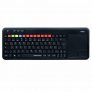 Hama uzzano 3.0 – QWERTY español Teclado inalámbrico con Funciones específicas Samsung Smart TV, con touchpad táctil, Color Negro.