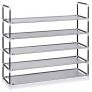 TLV ASR05 Zapatero de 5 Alturas Estantes Organizador Zapatos Estanteria 25 Pares