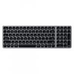 Satechi Teclado Bluetooth Retroiluminado Compacto – BT Inalámbrico 5.0, Sincronización Multidispositivo – Compatible con 2020/2019/2018 MacBook Pro, 2020/2018 MacBook Air, 2020/2018 iPad Pro