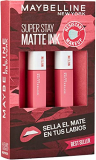 Maybelline New York, SuperStay Matte Ink, Cofre 2 Pintalabios Permanentes Líquidos de Larga Duración, Efecto Mate, Maquillajes Labiales, Tono 125 Inspirer – 2 Unidades, 10 ml