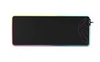 Krom Knout XL RGB -NXKROMKNTXLRGB- Alfombrilla Gaming XL, tres efectos RGB, base de goma antideslizante, tamaño 900x350x3 mm, Color Negro