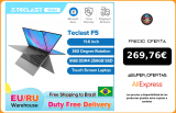 Teclast portátil F5 de 11,6 pulgadas, 8GB, DDR4, 256GB, SSD, Windows 10, Notebook Intel N4100, 1920X1080, IPS, tipo C, 360, abatible y plegable|Ordenadores portátiles|